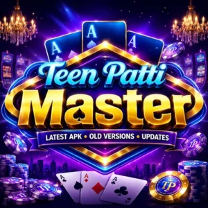 Teen Patti Master logo featuring the latest APK download, old versions, Android updates and installation guide.